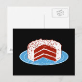 Carte Postale Gâteau de velours rouge (Devant / Derrière)