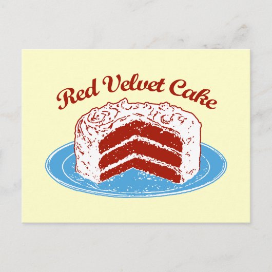 Carte Postale Gâteau de velours rouge (Devant)
