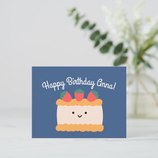 Carte Postale Gâteau éponge (Debout devant)