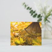 Carte Postale Gâteau Et Feuilles (Debout devant)