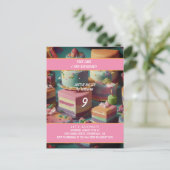 Carte Postale gâteau gratuit anniversaire (Debout devant)