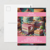 Carte Postale gâteau gratuit anniversaire (Devant / Derrière)