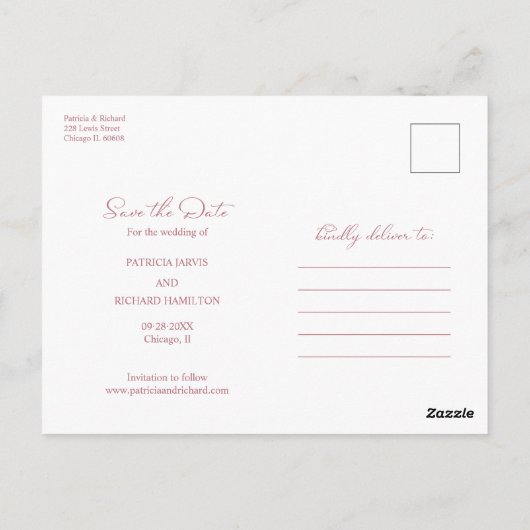 Carte Postale Gâteau Gratuit Et Un Mariage Sur Le Côté Enregistr (Dos)