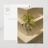 Carte Postale Gâteau Mariage blanc (Devant / Derrière)