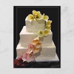 Carte Postale Gâteau mariage Calla lily