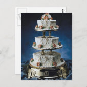 Carte Postale Gâteau Mariage de couche séparée (Devant / Derrière)