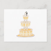 Carte Postale Gâteau Mariage décoré (Devant)