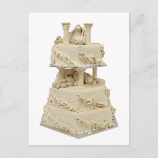 Carte Postale Gâteau Mariage inhabituel (Devant)