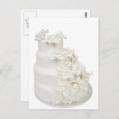 Carte Postale Gâteau Mariage multicouche (Devant / Derrière)