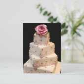 Carte Postale Gâteau Mariage romantique (Debout devant)