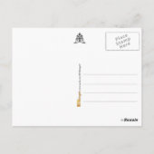 Carte Postale Gâteau Mariage romantique (Dos)