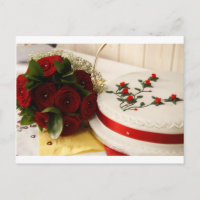 Gâteau Mariage rouge et blanc