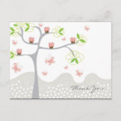 Carte Postale Gâteaux Cupcakes Fantaisie Arbre Papillons Joyeux  (Devant)