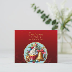 Carte Postale Gâteaux de Noël Savourez la Joie