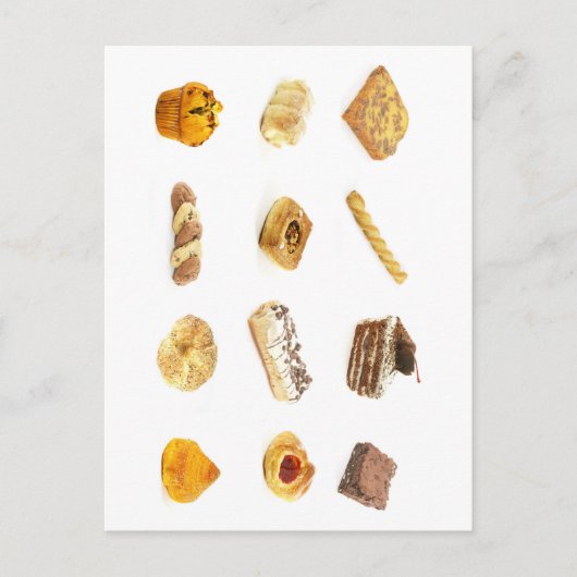 Carte Postale Gâteaux et pâtisseries cuits (Devant)