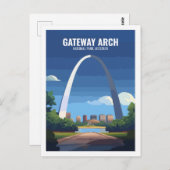 Carte Postale Gateway Arch National Park Missouri USA (Devant / Derrière)