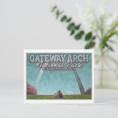 CARTE POSTALE GATEWAY ARCH - ST LOUIS MISSOURI (Debout devant)