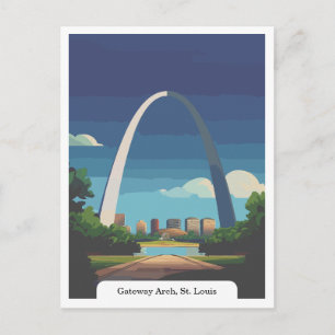 Carte Postale Gateway Arch, St. Louis, Missouri Travel Vintage