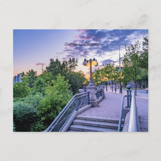 Carte Postale Gatineau, Canada, photo de paysage urbain (Devant)