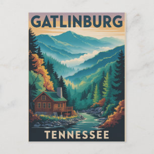 Carte Postale Gatlinburg Tennessee Grandes Montagnes Fumantes Pe