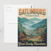 Carte Postale Gatlinburg Tennessee Great Smoking Mountains (Devant / Derrière)