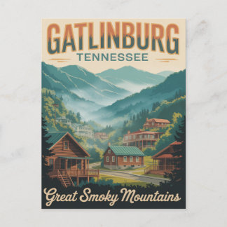 Carte Postale Gatlinburg Tennessee Great Smoking Mountains