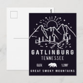Carte Postale Gatlinburg Tennessee Mounts Souvenirs (Devant / Derrière)