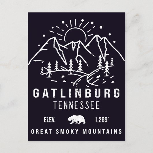 Carte Postale Gatlinburg Tennessee Mounts Souvenirs (Devant)