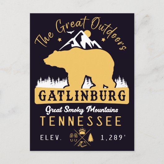 Carte Postale Gatlinburg Tennessee Mounts Souvenirs (Devant)