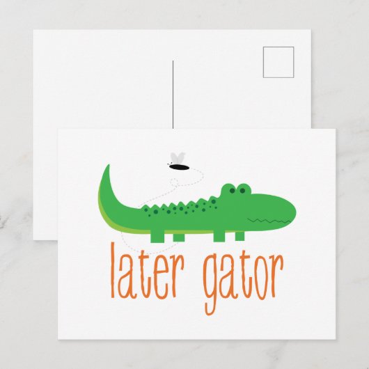 Carte Postale Gator (Devant / Derrière)