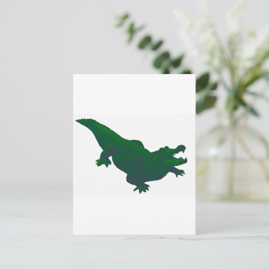 CARTE POSTALE GATOR EN VERT (Debout devant)