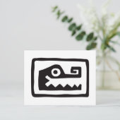 Carte Postale Gator, hiéroglyphe mexicain(Maya) (Debout devant)