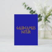 Carte Postale gaudeamus igitur Latein latin (Debout devant)