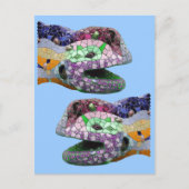 Carte Postale Gaudi Lizard Head Mosaques (Devant)