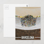 Carte Postale Gaudi Park Guell, Barcelone Espagne (Devant / Derrière)