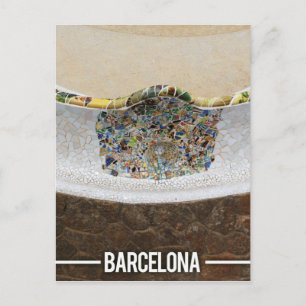 Carte Postale Gaudi Park Guell, Barcelone Espagne