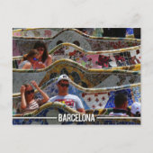 Carte Postale Gaudi Park Guell, Barcelone Espagne (Devant)
