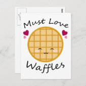 Carte Postale gaufre de Kawaii (Devant / Derrière)