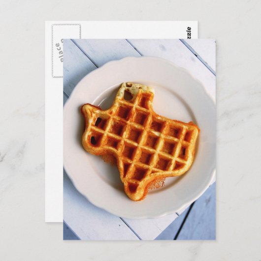 Carte Postale gaufre texane (Devant / Derrière)