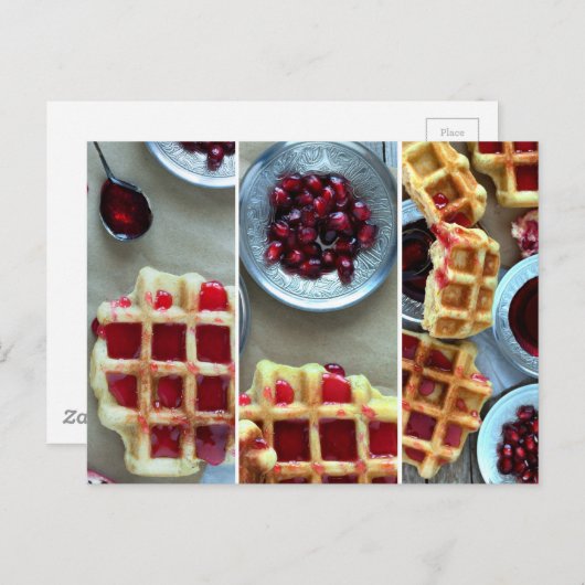 Carte Postale gaufres (Devant / Derrière)