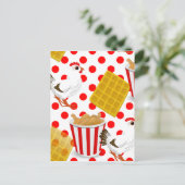 Carte Postale gaufres de poulet (Debout devant)