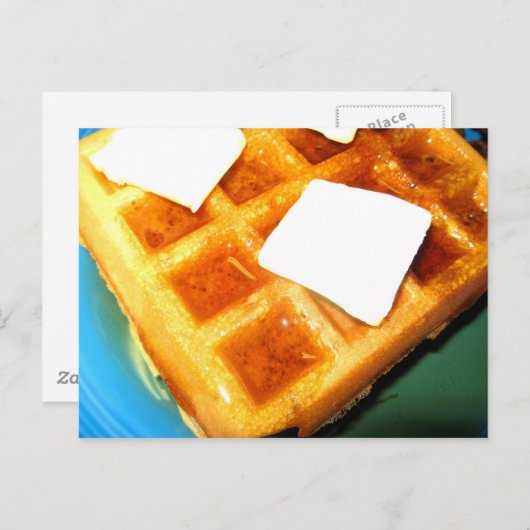 Carte Postale gaufres électriques (Devant / Derrière)