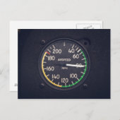 Carte Postale Gauge de l'Airspeed (Devant / Derrière)