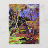Carte Postale Gauguin - Cochons noirs (Devant)