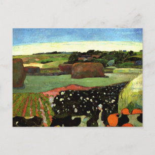Carte Postale Gauguin - Emballages en Bretagne, art Paul Gauguin