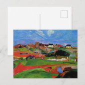 Carte Postale Gauguin - Paysage au Pouldu (Devant / Derrière)