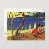 Carte Postale Gauguin - Un bord de mer (Devant / Derrière)