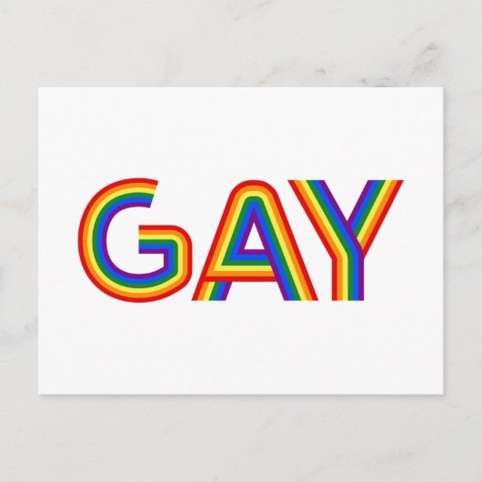 CARTE POSTALE GAY (Devant)