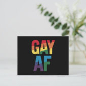 Carte Postale Gay AF LGBT Pride Gay Gift Pride Mois (Debout devant)