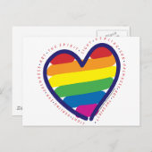 CARTE POSTALE GAY-FIDE-COEUR-AVEC-MOTS (Devant / Derrière)